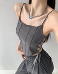 Maisyn Lace Up Tank Top
