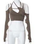 Hutley Cut Out Crop Top