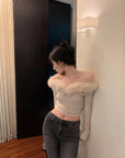 Ledare Sabrina Fur Top