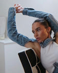 Galvi Denim Crop Top
